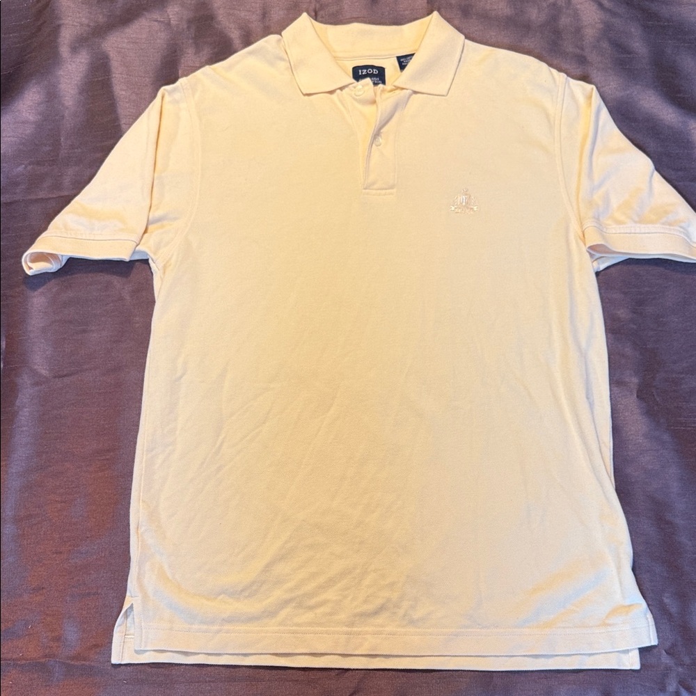 Izod Men's Polo Shirt in Soft Yellow
